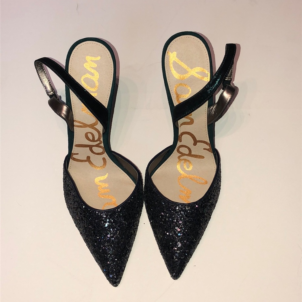 Sam Edelman Blue Sparkle Heels